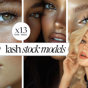 Lash Tech Stockmodellfoton, skönhetsbilder (Canva PDF)