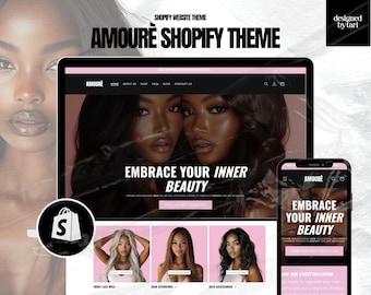 Haare Shopilly Theme | Friseur Website Template | Haarverlängerung Webseite | Shopstifte Haar Theme Template
