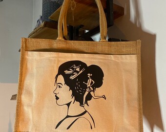 Sac en toile de jute personnalisé