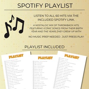 Born in the 60s Music Bingo, 400 Cards Printable, 1960s Retro Party Game, Large Group Birthday Activity, Sportify Playlist, Instant Download