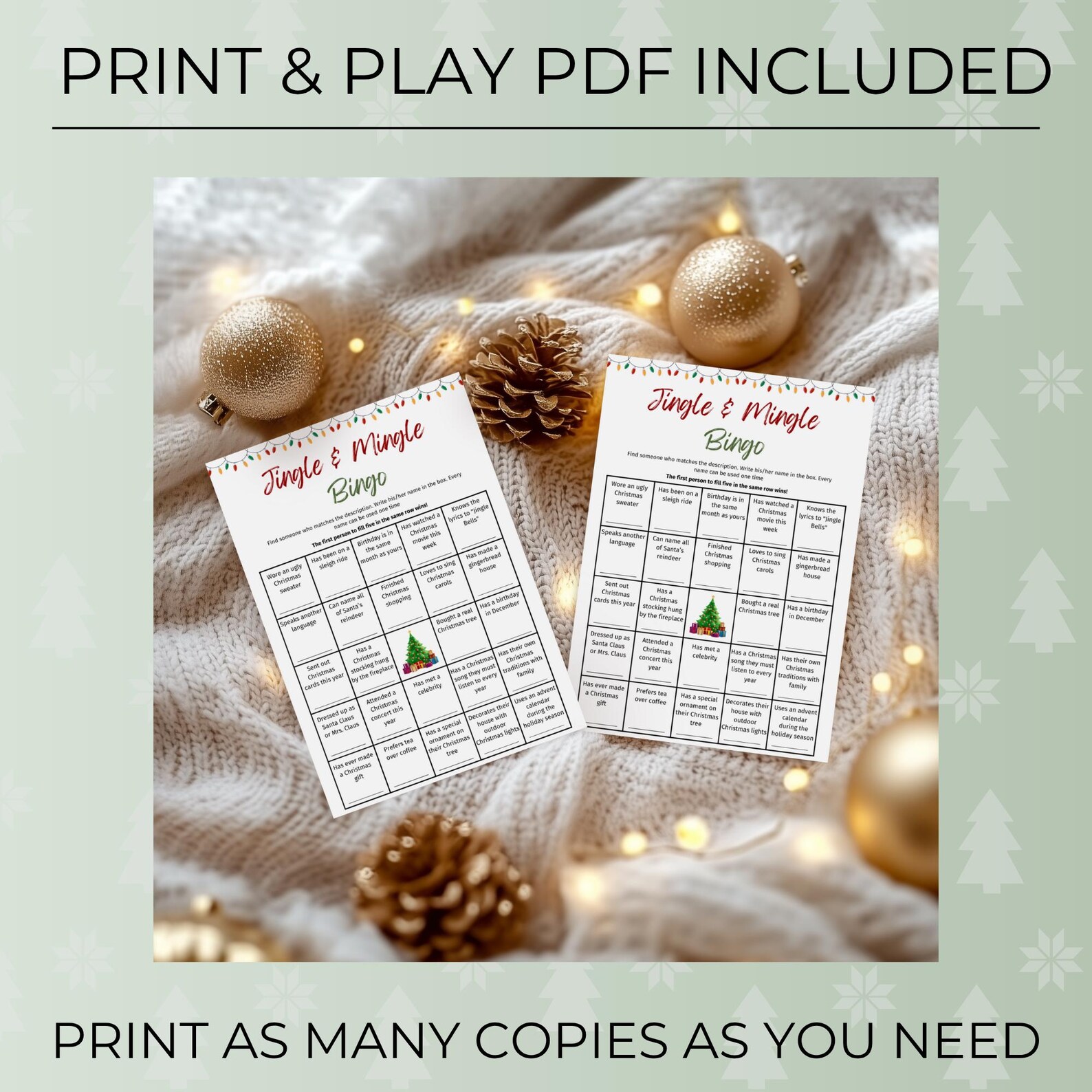 Editable Jingle Mingle Bingo, Find Someone Who Ice Breaker Game, Mix ...