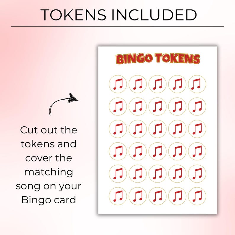 Movies & Shows Music Bingo, Fun Printable Game for Parties, 100 Bingo Cards + Spotify Playlist for Game Night