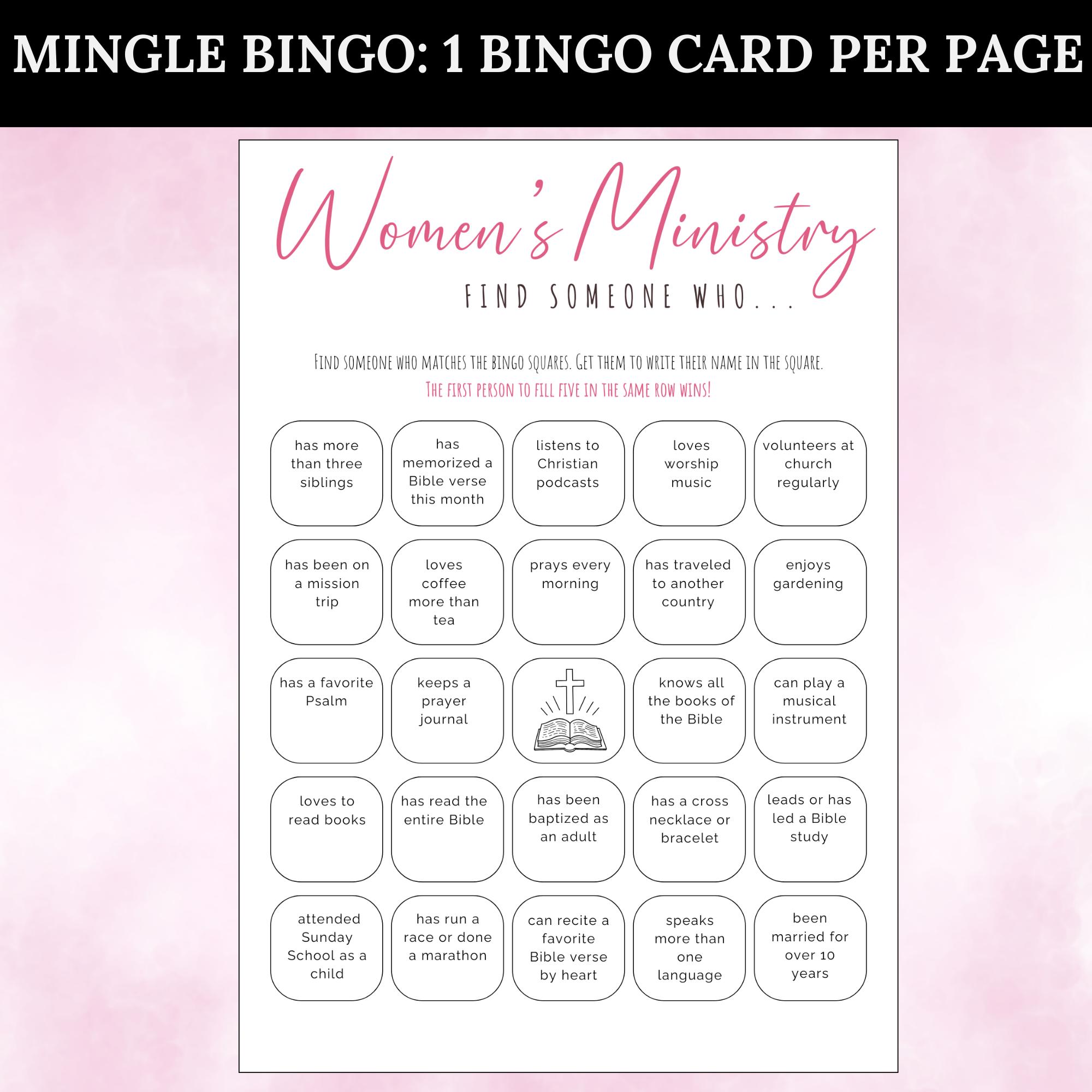 Women's Ministry Find the Guest Bingo, Find Someone Who Bingo ...