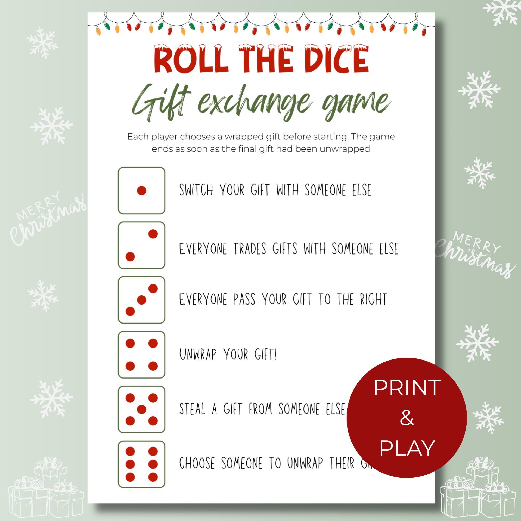 Santa Swap Gift Exchange Dobbelstenen, 2025 Nieuw - Exchange Dice Game Christmas Party Gift Exchange Dice Game 12 Verschillende Kanten 3 3 3 Inch Siliconen Materi