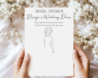 open lace back dress Amazon.com: Bridal Shower Games - 50Pcs Guess The Dress Bridal Shower Game  for Guests main image 1