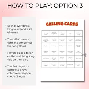 Movies & Shows Music Bingo, Fun Printable Game for Parties, 100 Bingo Cards + Spotify Playlist for Game Night