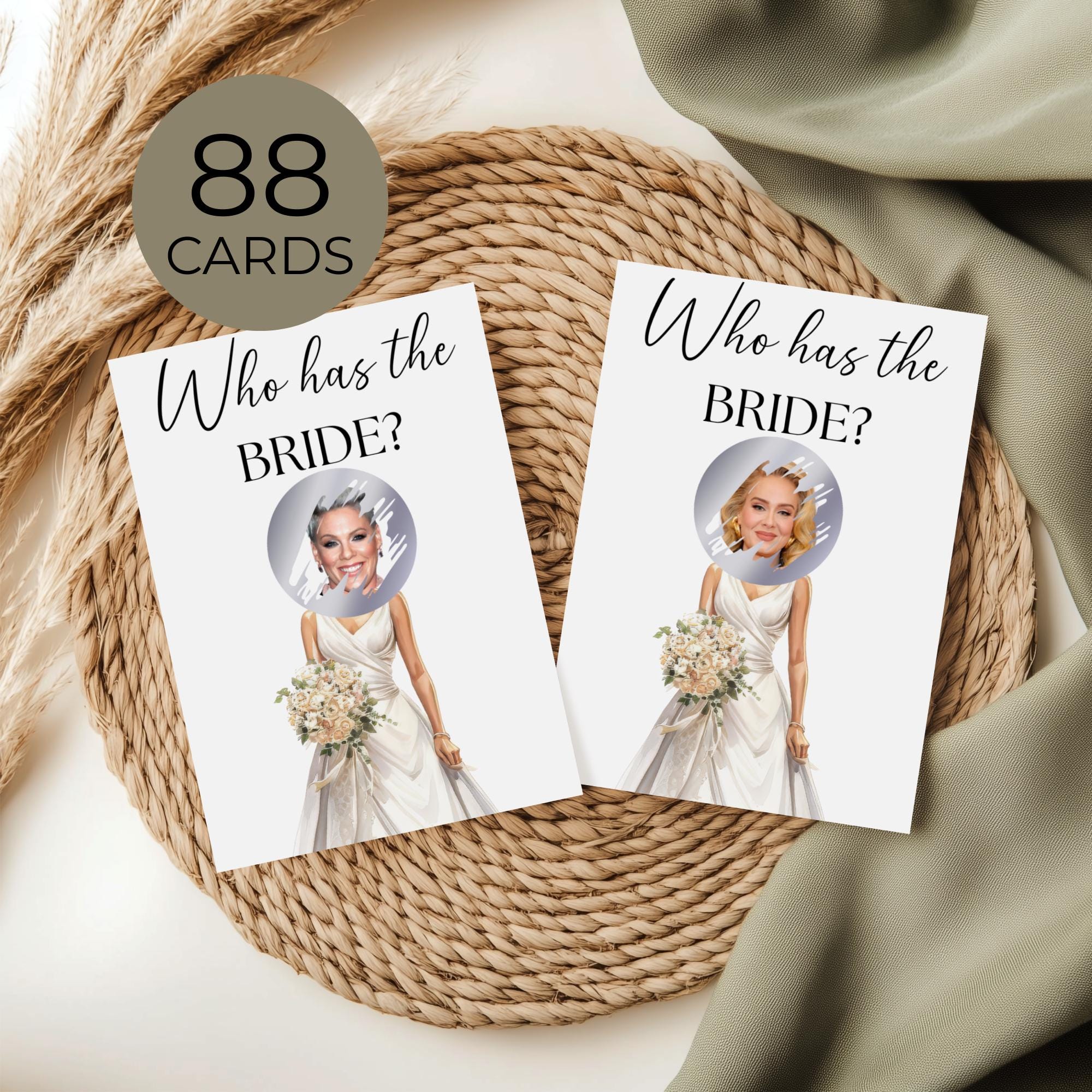 Who Has the Bride Scratch Off Printable, Editable Canva Template, Bridal Shower Game, Fun Wedding Scratch Off Party Game
