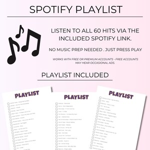 R&B Music Bingo, 100 Unique Cards with Spotify Playlist, Printable Party Game & Music Night Activity