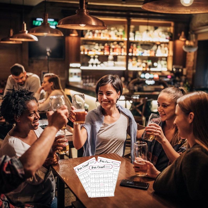 Bar Crawl Bingo - Printable & Editable Pub Crawl Game | Fun Bar Crawl ...