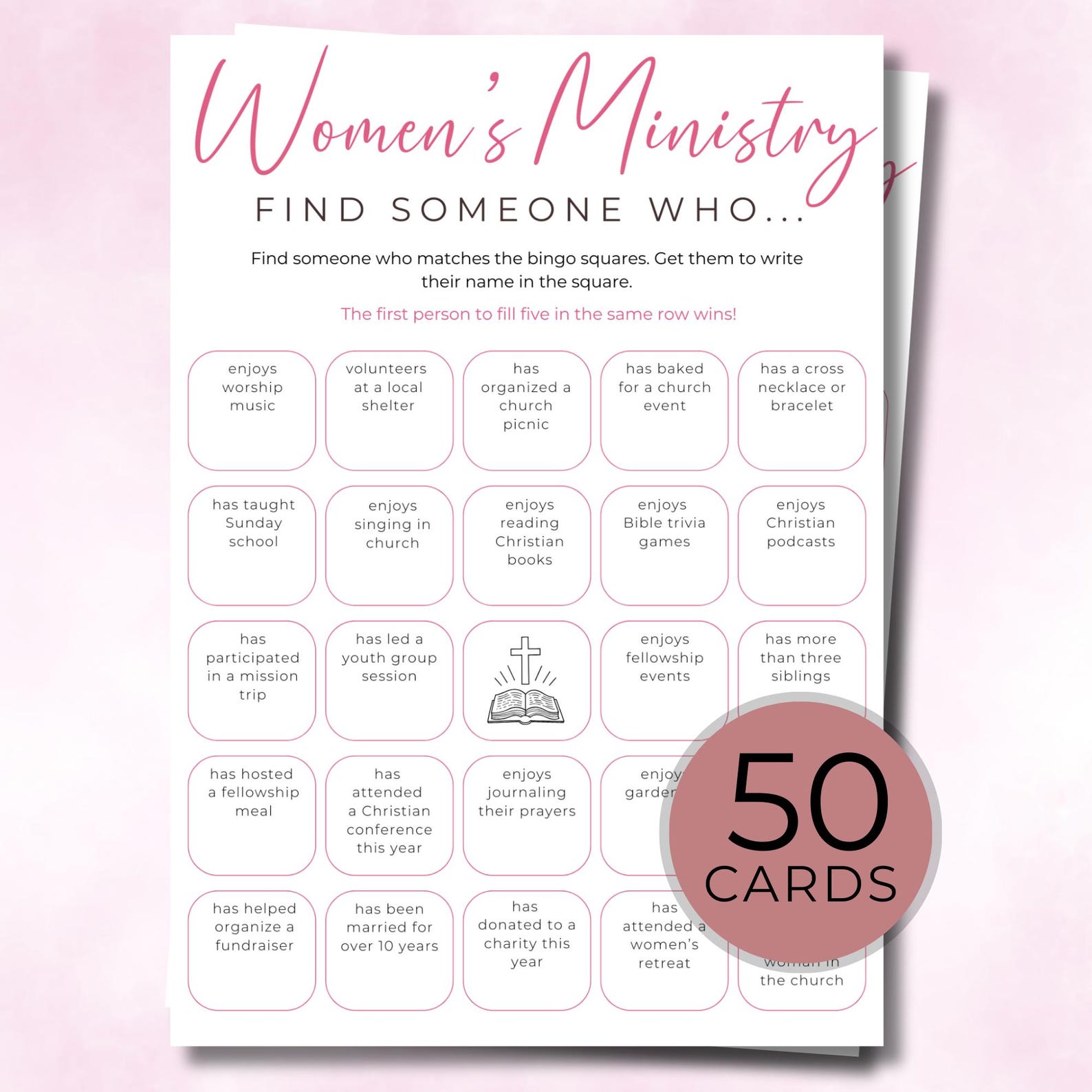 Women's Ministry Find the Guest Bingo, Find Someone Who Bingo ...