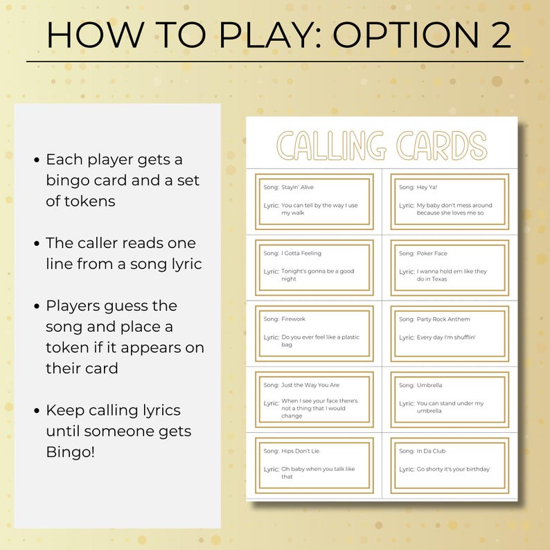 Custom Music Bingo, 50 Cards, Printable Party Game with Your Playlist, Instant Download for Fun Gatherings