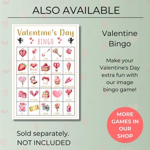 Love Songs Music Bingo, Fun Printable Game, Valentine's Day Celebration, 30 Cards, Music Party Activity