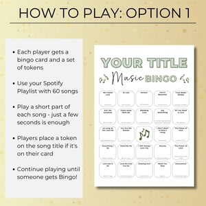 Custom Music Bingo, 50 Cards, Printable Party Game with Your Playlist, Instant Download for Fun Gatherings