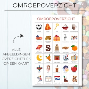 Sinterklaas Bingo Spel Printbaar, 100 Unieke Kaarten, Sinterklaas Activiteit voor Kinderen, School, Pakjesavond of Familiefeest