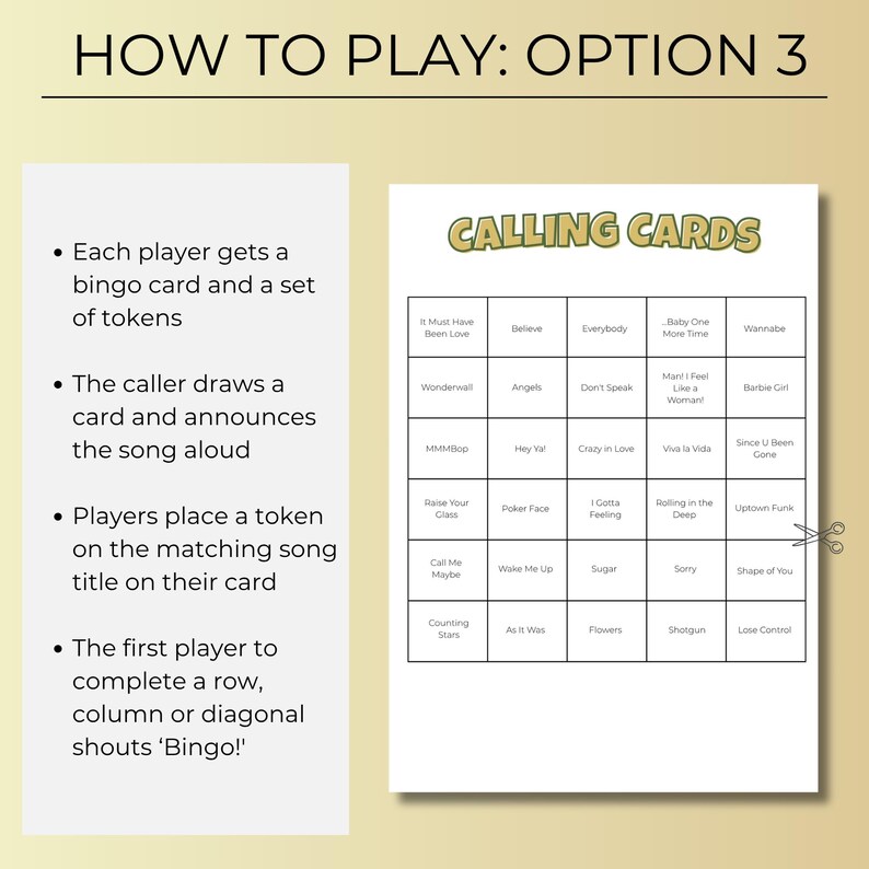 60th Birthday Music Bingo, 200 Unique Cards with Spotify Playlist, Printable Party Game, 1966 Celebration, Instant Download