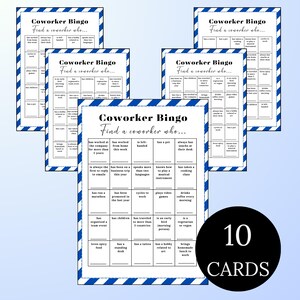 Bingo for Coworkers, Fun Icebreaker Game, Team Building Activity, Printable Office Party Game, Find Someone Who