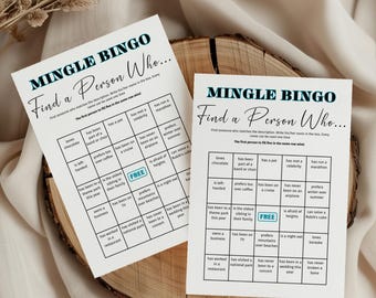 Getting to Know You Bingo, Fun Icebreaker Game for Team Building, Printable Office Party Activity, Networking, Mix and Mingle