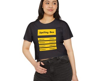 Women's Crop Top Spelling Bee Halloween Costume