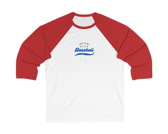 This is my baseball shirt Unisex 3\4 Sleeve Baseball Tee