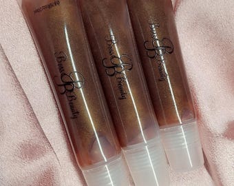 Chocolate Hazelnut Lip Gloss: Vegan Cruelty-Free Beauty