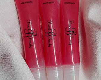 Strawberry Lip Gloss: Vegan, Cruelty-Free, High-Shine