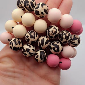 15mm Silicone Beaded Bracelet