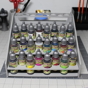 Dropper Bottle Paint Rack: Holds Army Painter, Vallejo, AK Paints