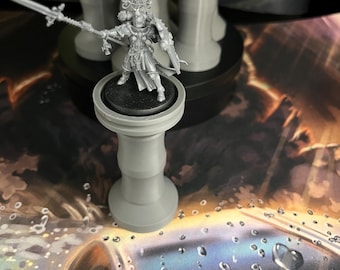 32mm Miniature Painting Handle: 3D Printed Model Grip