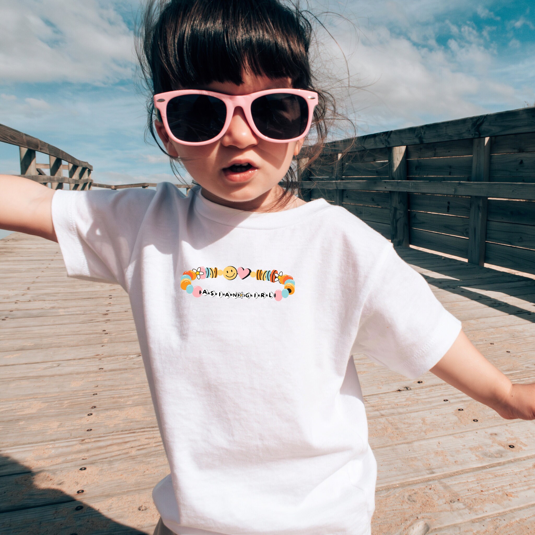 ASIAN GIRL Kids Graphic T-shirt, Friendship Bracelet Tshirt, Toddler ...