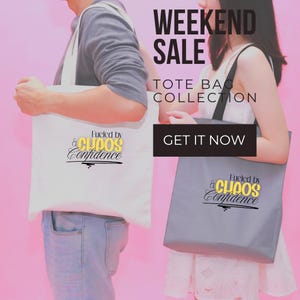 Empowered Confidence Canvas Tote Bag: Reusable Eco-Friendly Shopping Bag