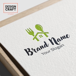 Restaurant Logo, Food Logo, Gastro Logo, Custom Logo, Personalizable Logo, Chef Logo, Diner Logo, Editable Logo, Business Logo, Company Logo
