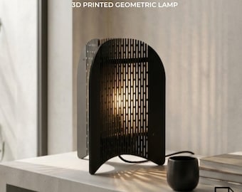 Perforated Lamp STL File | 3D Printed Bedside & Desk Mood Light | Minimalist Ambient Table Lamp Design | Digital Download