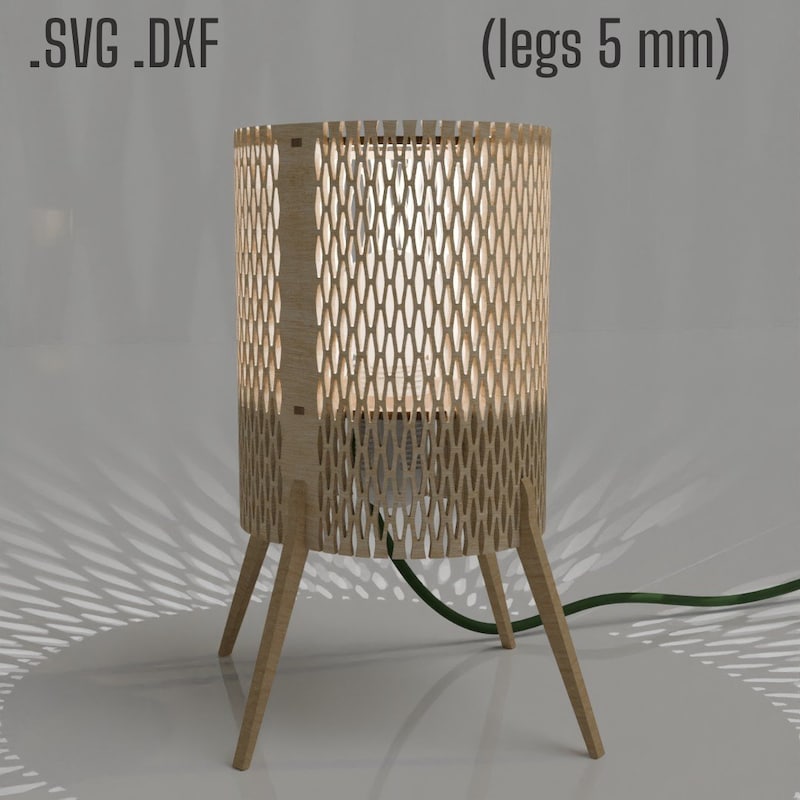 Laser Cut Wood Lamp - Etsy