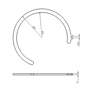 3 mm plywood laserskurna pendellampa SVG DXF-filer | Mall för modern träkrona | Glowforge digital nedladdning bild 12
