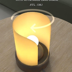 Modern Table Lamp STL | Home Decor | Night Stand Lamp | Bedside Lamp | Decorative Lamp STL 3D Print File, Digital Download for 3D Printing