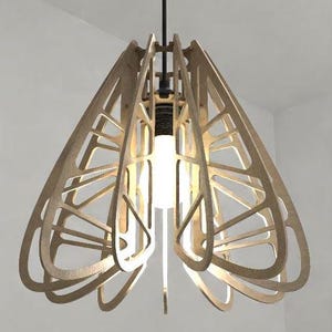4mm Plywood Laser Cut Pendant Lamp Ceiling Lamp Digital Download DXF SVG Files