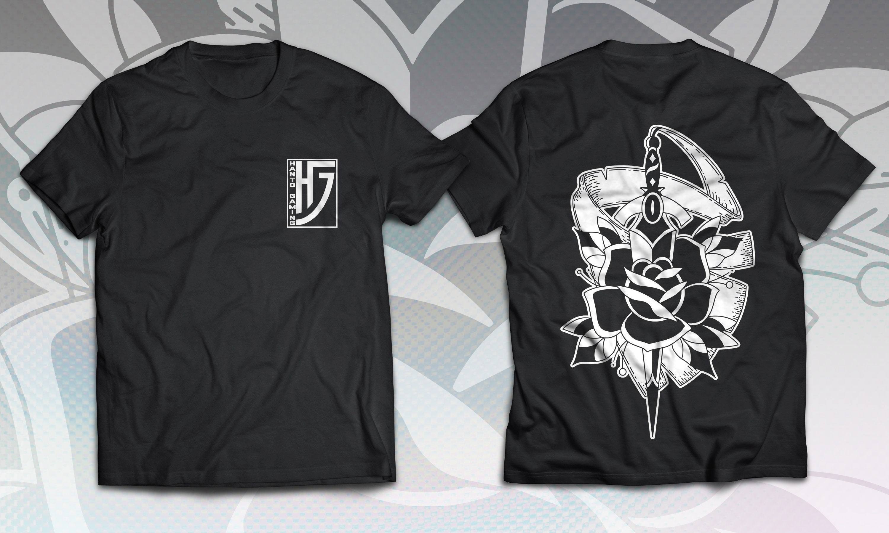 Pokémon Honedge and Rose American Traditional Tattoo Style Soft Cotton