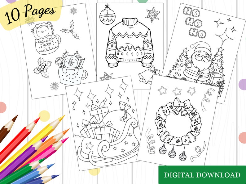 10 Christmas Coloring PDF Downloads for All Ages: Unleash Your Creativity This Holiday Season