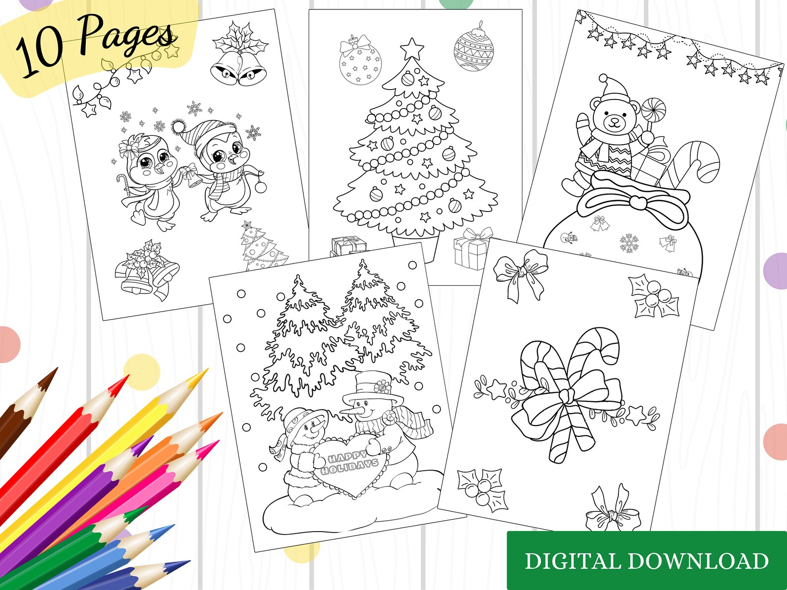 10 Christmas Coloring PDF Downloads for All Ages: Unleash Your Creativity This Holiday Season