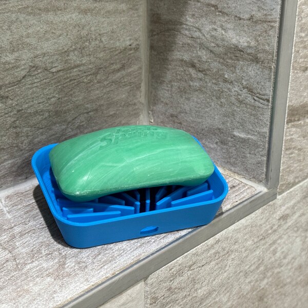 Modern 3D-Printed Soap Holder | Bathroom Organization | Unique Shower Accessory | Eco-Friendly Soap Dish | Customizable Bathroom Decor