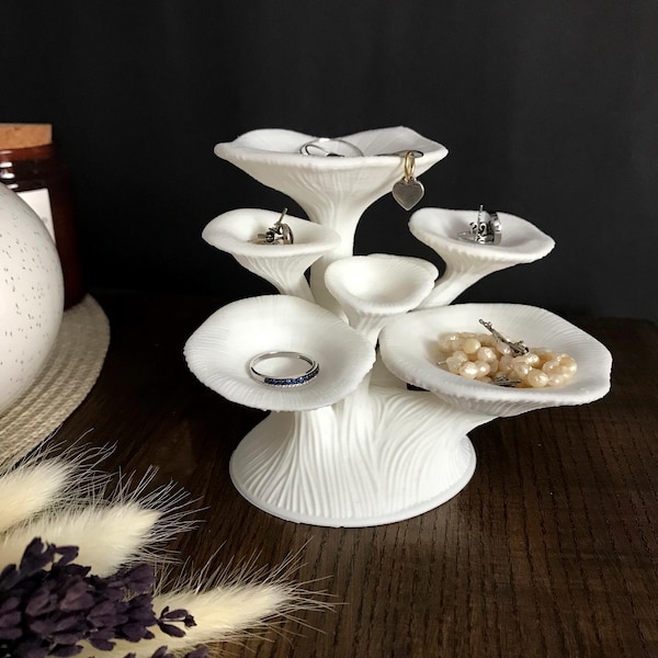 Soporte para joyas con forma de hongo - Organizador de joyas - Soporte para pequeños objetos