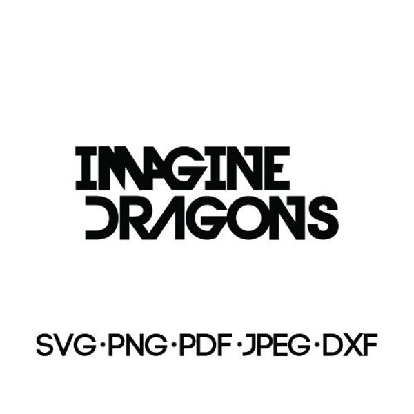 Imagine Dragons Digital File, SVG, PNG, PDF, Cricut, Silhouette