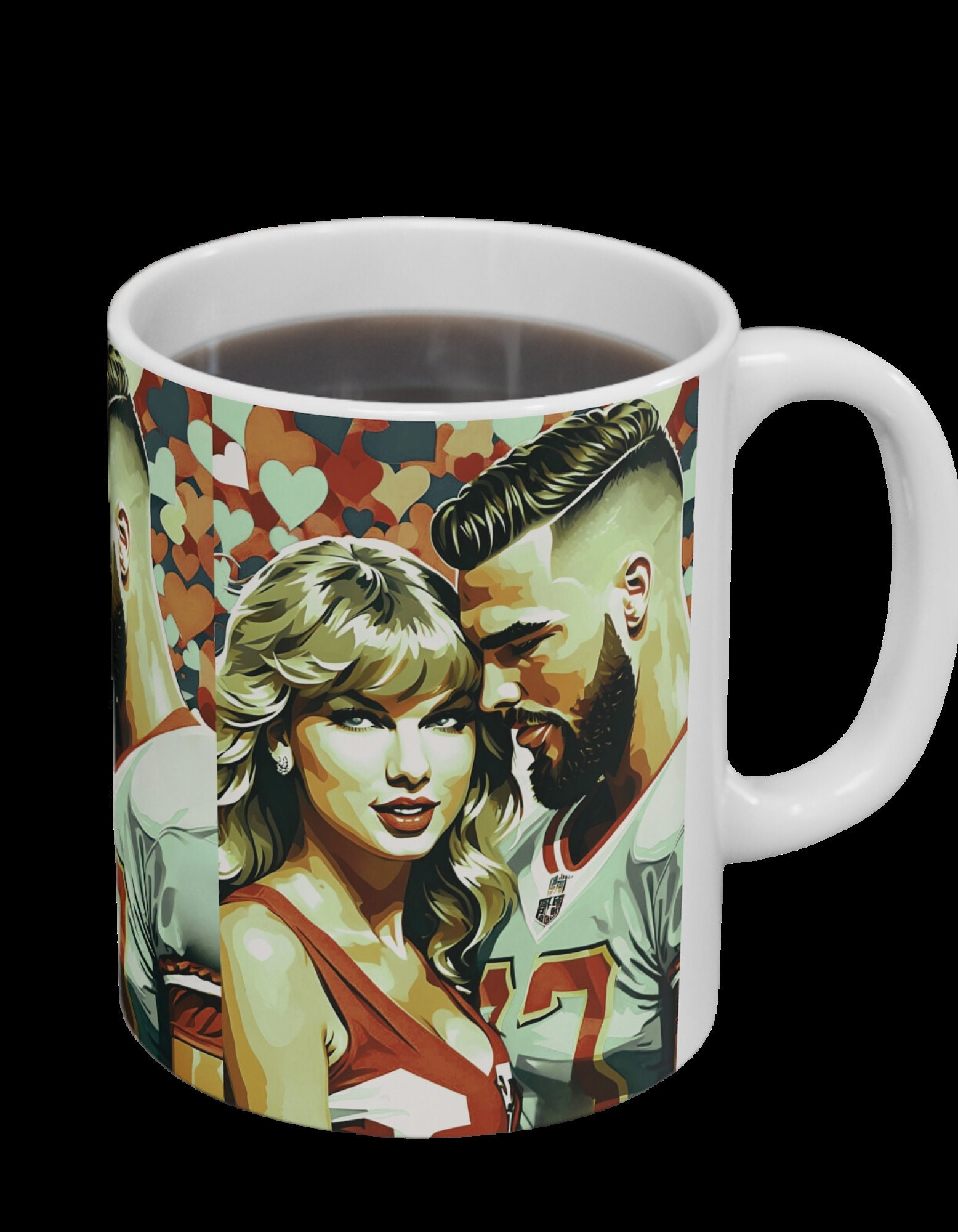 Taylor Swift & Travis Kelce Love in Vision PNG - Etsy