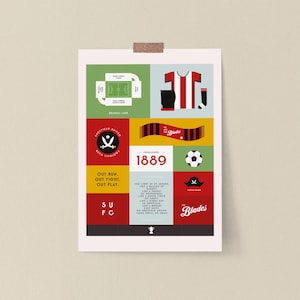 Sheffield United FC Giclée Print: SUFC Gifts for Blades Fans