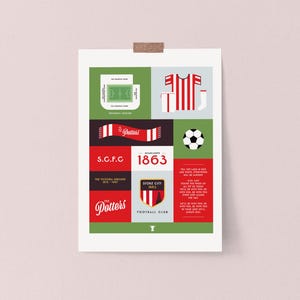 Stoke City Art Print: Personalised Gift for Potters Fan, Stoke Football