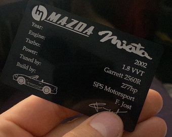 Individual type plates for your car