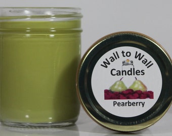 Pearberry Scented Soy Candle - One - 6.4 ounce oz. jar candle by Wall to Wall Candles hand poured in Tennessee