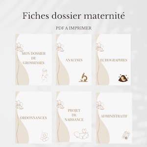 Presentation sheet - Pregnancy file - maternity file organizer PDF A4