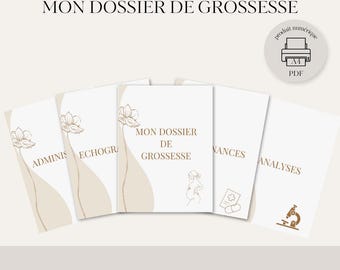 Presentation sheet - Pregnancy file - maternity file organizer PDF A4