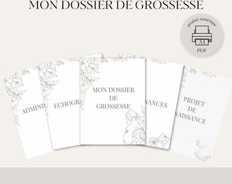 Presentation sheet - Pregnancy file - Maternity file organizer PDF A4